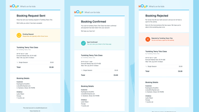 Hoop - A sale in the door - Email templates families