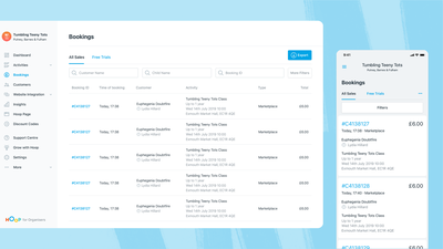 Hoop - Book and pay - Booking page